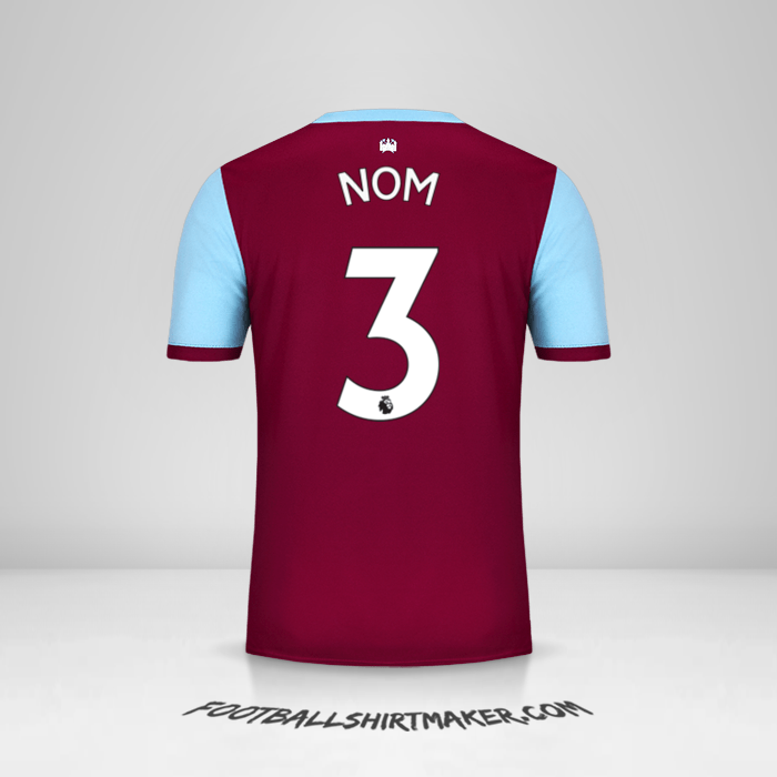 Maillot West Ham United FC 2019/20 -  nom - 3