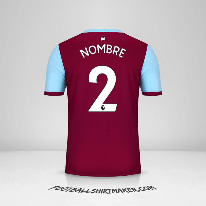 Camiseta West Ham United FC 2019/20 -  nombre - 2