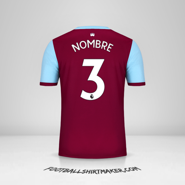 Jersey West Ham United FC 2019/20 -  nombre - 3