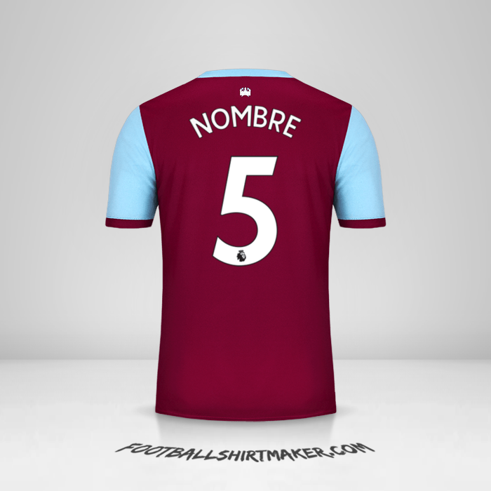 Camiseta West Ham United FC 2019/20 -  nombre - 5