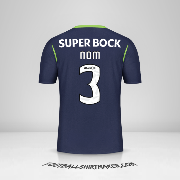 Maillot Sporting Clube 2019/20 Extérieur -  nom - 3
