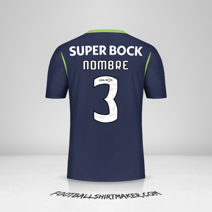 Camiseta Sporting Clube 2019/20 Visita -  nombre - 3