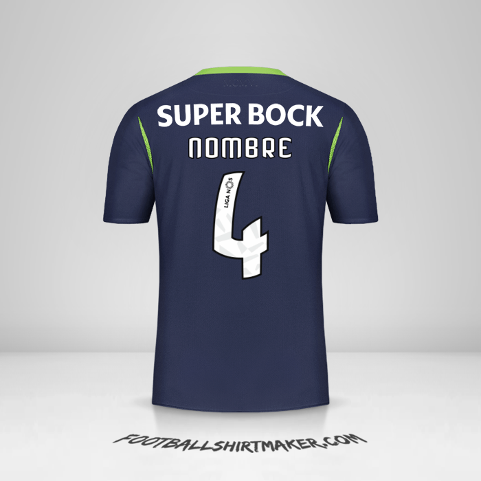 Camiseta Sporting Clube 2019/20 Visita -  nombre - 4