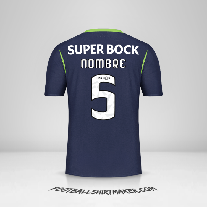 Camiseta Sporting Clube 2019/20 Visita -  nombre - 5
