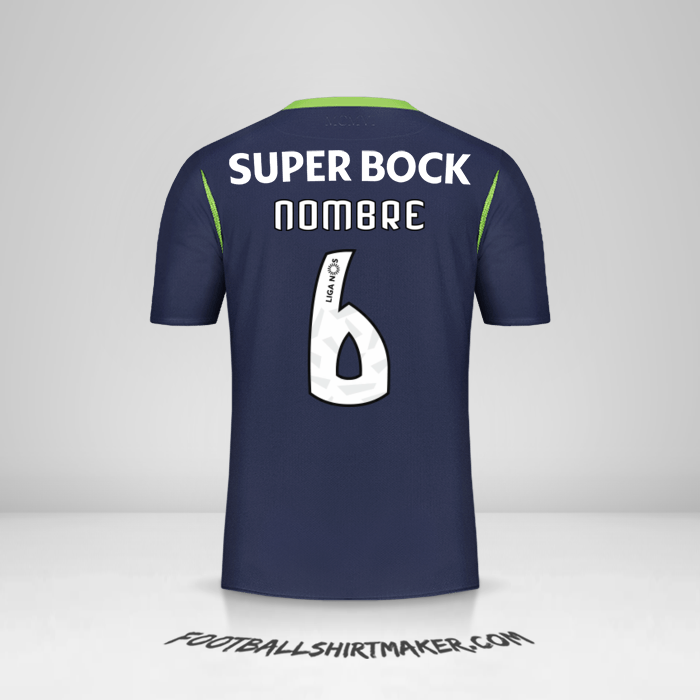 Camiseta Sporting Clube 2019/20 Visita -  nombre - 6