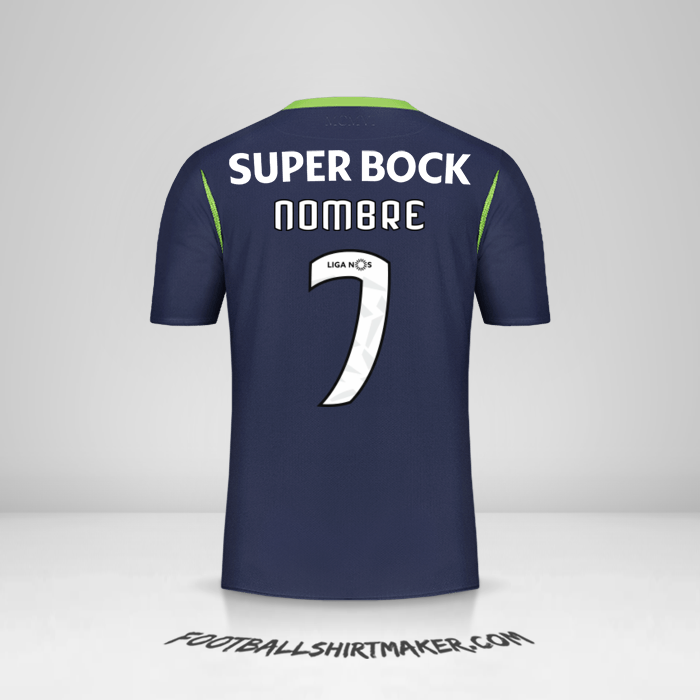 Camiseta Sporting Clube 2019/20 Visita -  nombre - 7