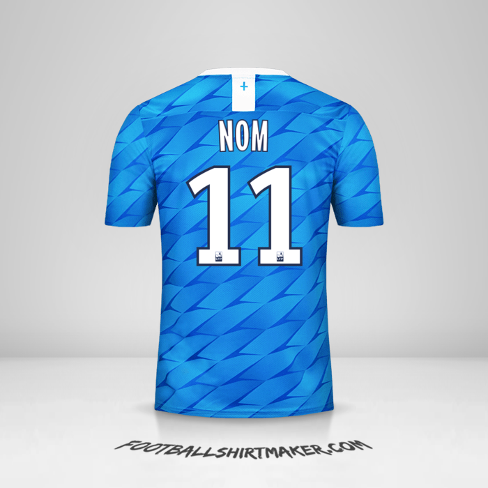 Maillot Olympique de Marseille 2019/20 Extérieur -  nom - 11