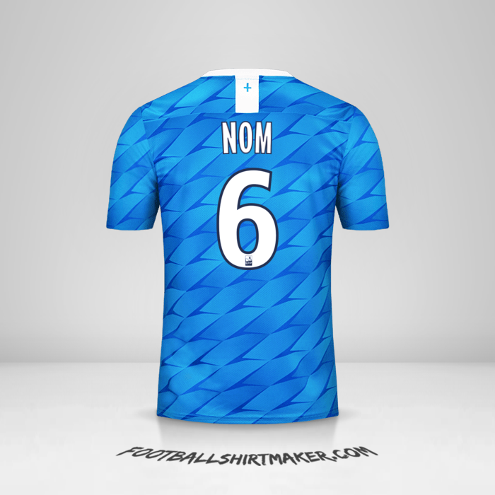 Maillot Olympique de Marseille 2019/20 Extérieur -  nom - 6