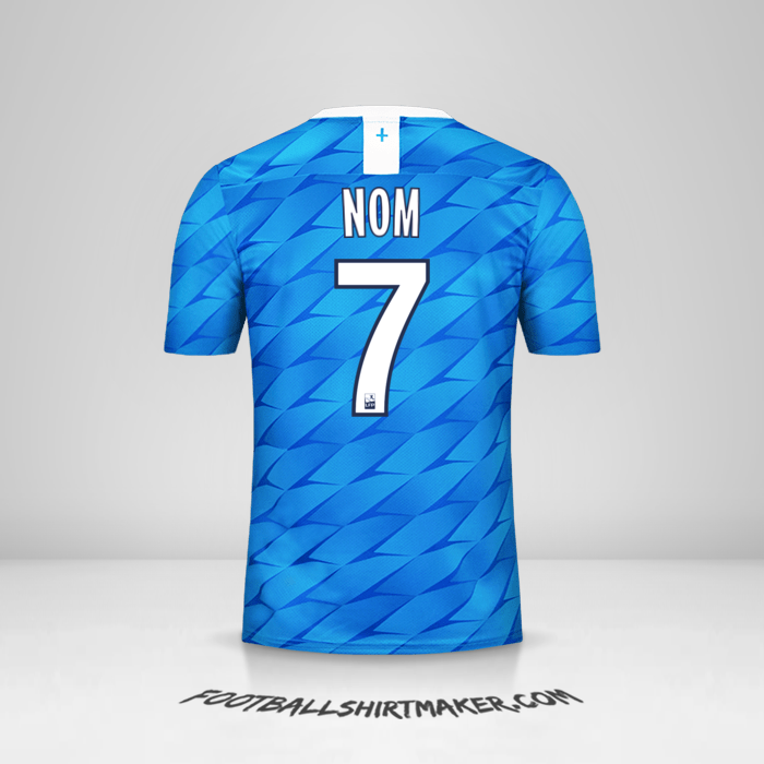 Maillot Olympique de Marseille 2019/20 Extérieur -  nom - 7