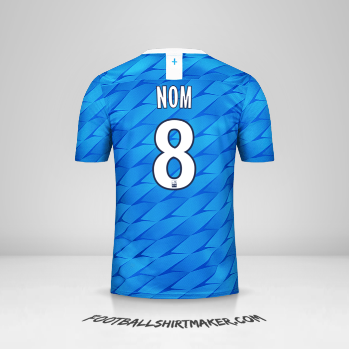 Maillot Olympique de Marseille 2019/20 Extérieur -  nom - 8