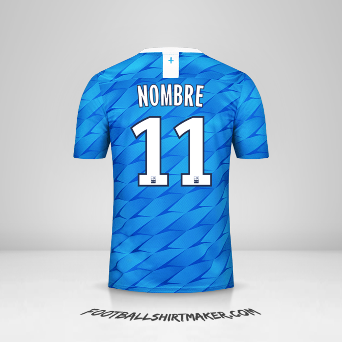 Jersey Olympique de Marseille 2019/20 Visita -  nombre - 11