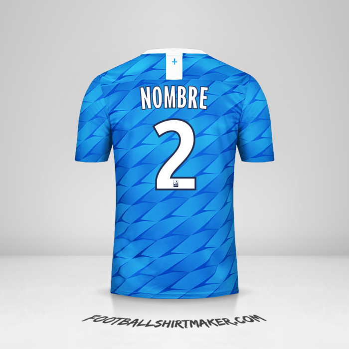 Camiseta Olympique de Marseille 2019/20 Visita -  nombre - 2