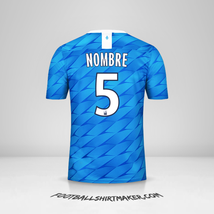Camiseta Olympique de Marseille 2019/20 Visita -  nombre - 5