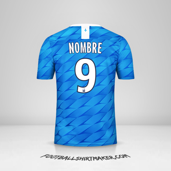 Camiseta Olympique de Marseille 2019/20 Visita -  nombre - 9