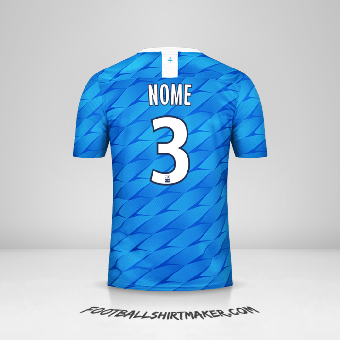 Camisola Olympique de Marseille 2019/20 Alternativa -  nome - 3