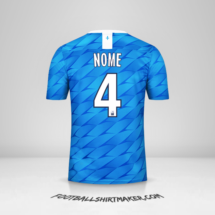 Maglia Olympique de Marseille 2019/20 Seconda -  nome - 4