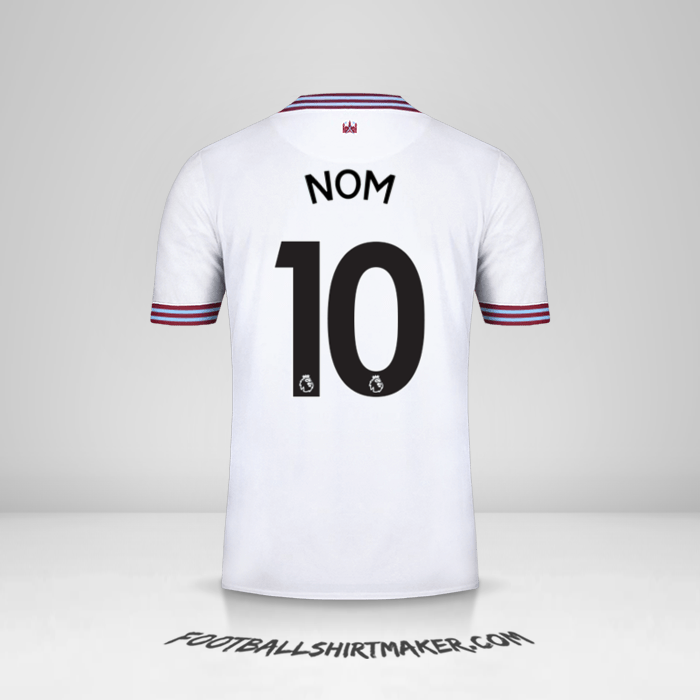 Maillot West Ham United FC 2019/20 Extérieur -  nom - 10