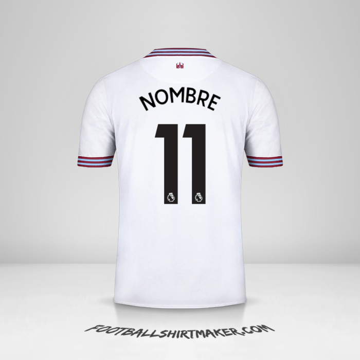Camiseta West Ham United FC 2019/20 Visita -  nombre - 11