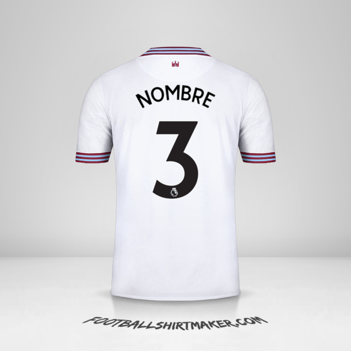 Jersey West Ham United FC 2019/20 Visita -  nombre - 3