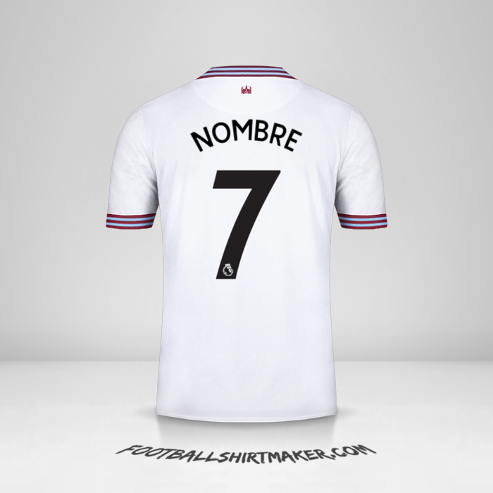 Jersey West Ham United FC 2019/20 Visita -  nombre - 7