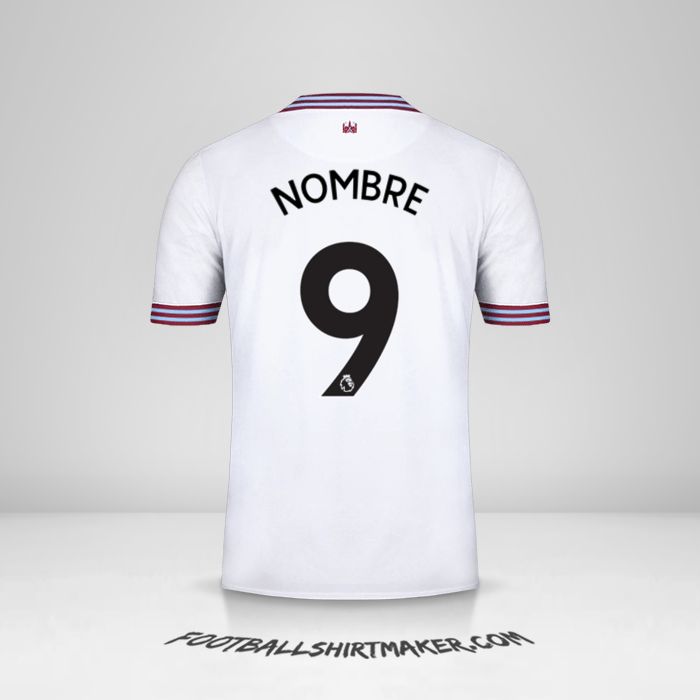 Jersey West Ham United FC 2019/20 Visita -  nombre - 9