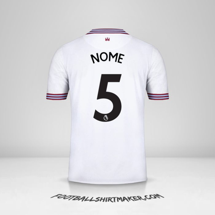 Maglia West Ham United FC 2019/20 Seconda -  nome - 5