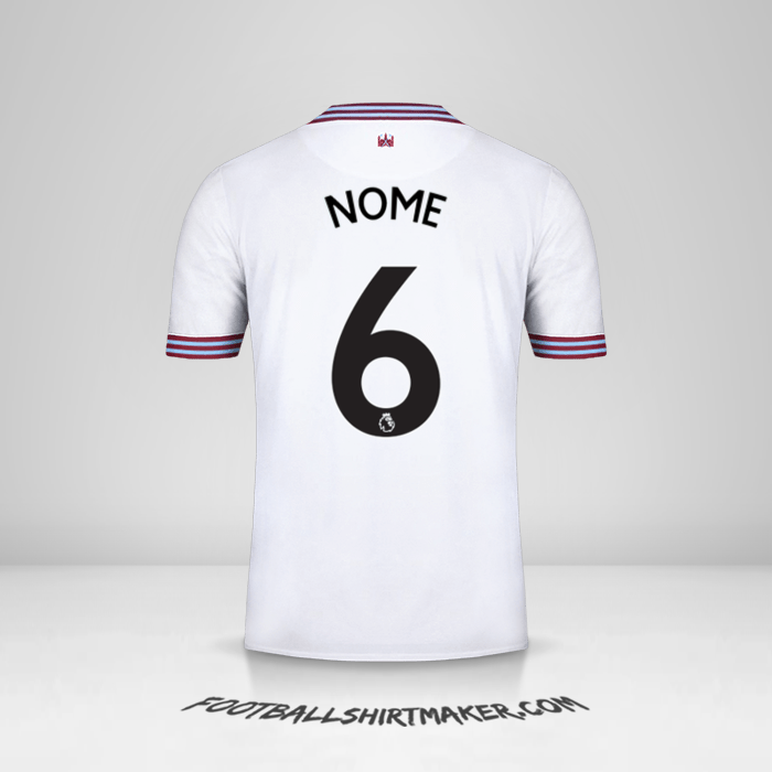 Maglia West Ham United FC 2019/20 Seconda -  nome - 6