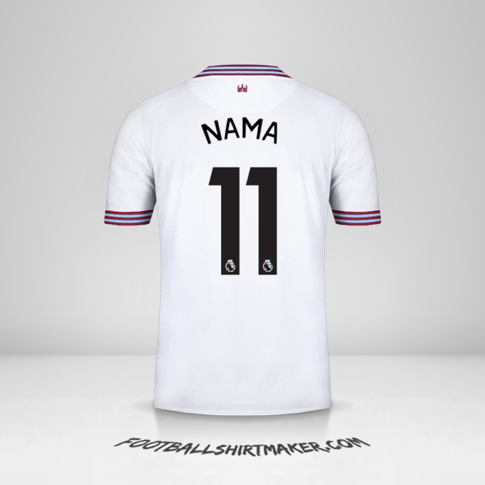 Jersey West Ham United FC 2019/20 Alternatif -  nama - 11
