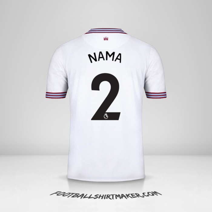 Jersey West Ham United FC 2019/20 Alternatif -  nama - 2