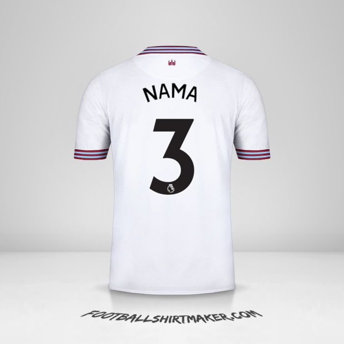 Jersey West Ham United FC 2019/20 Alternatif -  nama - 3