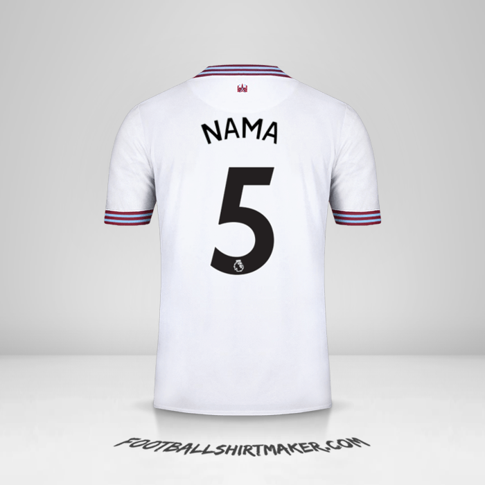 Jersey West Ham United FC 2019/20 Alternatif -  nama - 5
