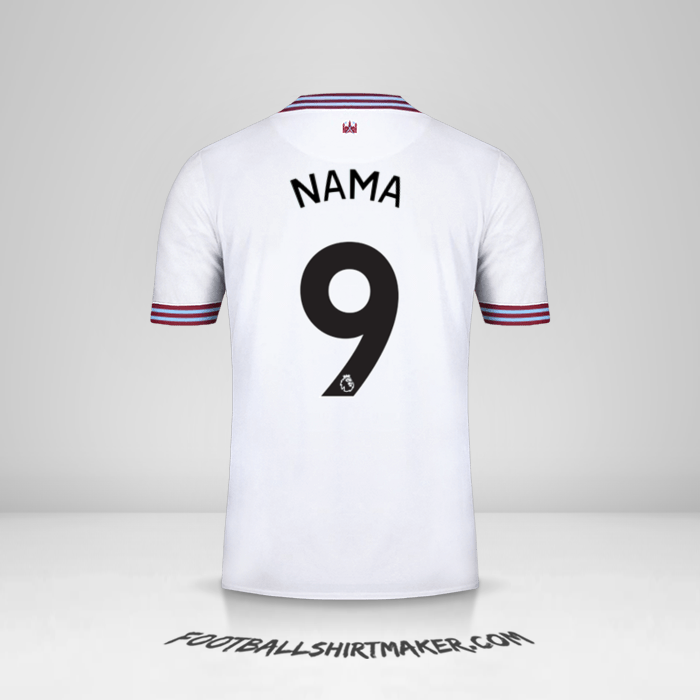 Jersey West Ham United FC 2019/20 Alternatif -  nama - 9