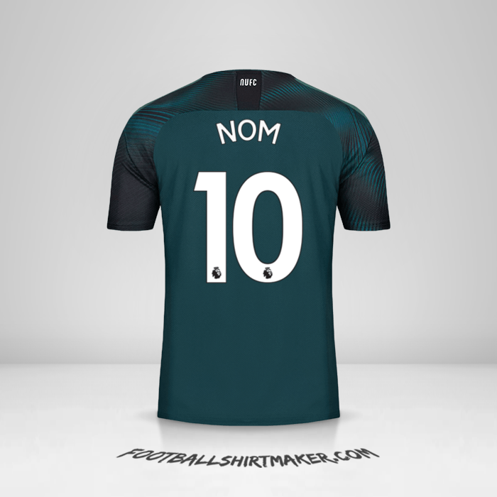 Maillot Newcastle United FC 2019/20 Extérieur -  nom - 10