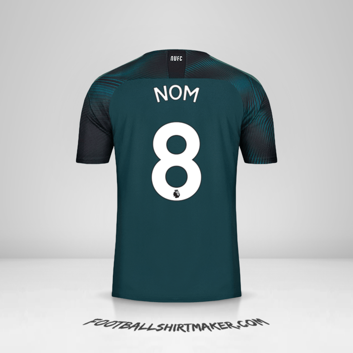 Maillot Newcastle United FC 2019/20 Extérieur -  nom - 8