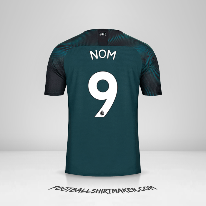 Maillot Newcastle United FC 2019/20 Extérieur -  nom - 9