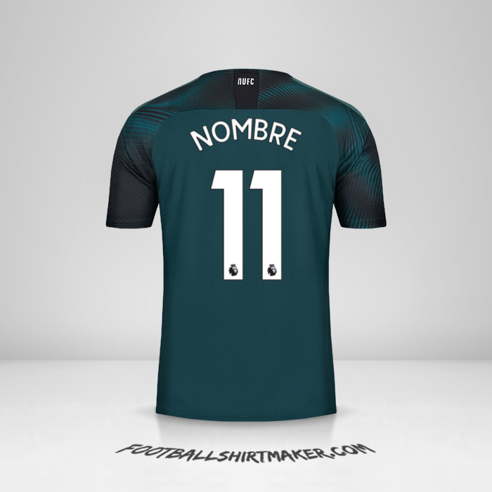 Camiseta Newcastle United FC 2019/20 Visita -  nombre - 11