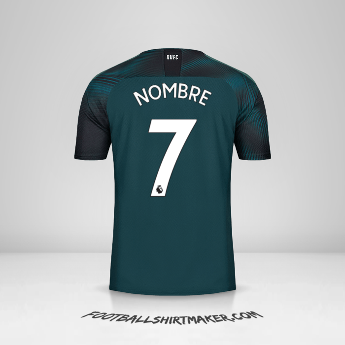 Camiseta Newcastle United FC 2019/20 Visita -  nombre - 7