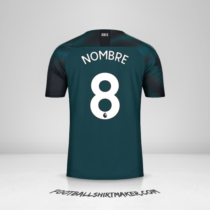 Camiseta Newcastle United FC 2019/20 Visita -  nombre - 8