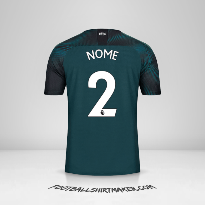 Maglia Newcastle United FC 2019/20 Seconda -  nome - 2