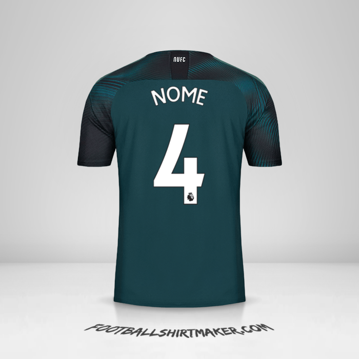 Maglia Newcastle United FC 2019/20 Seconda -  nome - 4