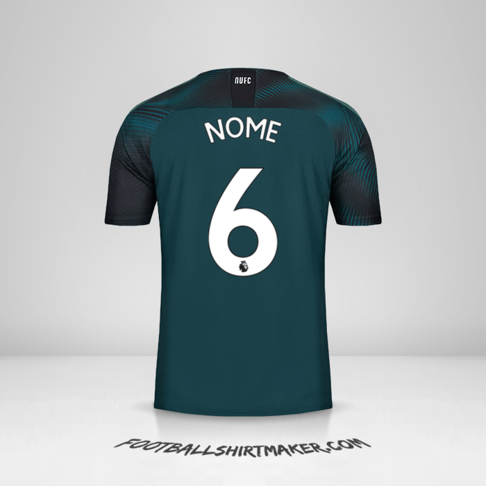Maglia Newcastle United FC 2019/20 Seconda -  nome - 6