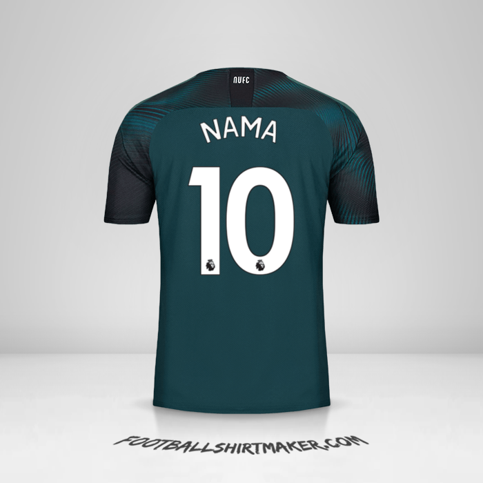Jersey Newcastle United FC 2019/20 Alternatif -  nama - 10