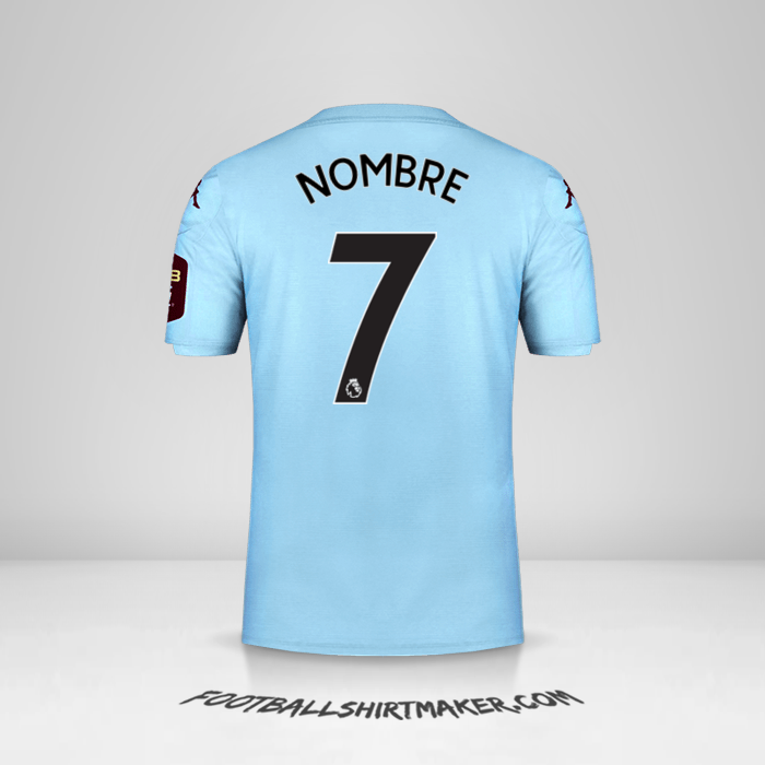 Jersey Aston Villa FC 2019/20 Visita -  nombre - 7