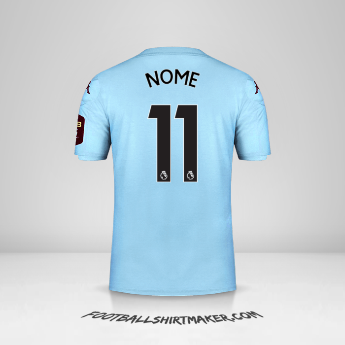 Maglia Aston Villa FC 2019/20 Seconda -  nome - 11