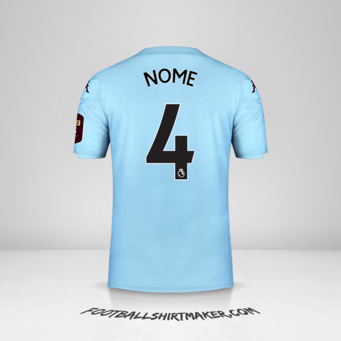 Maglia Aston Villa FC 2019/20 Seconda -  nome - 4