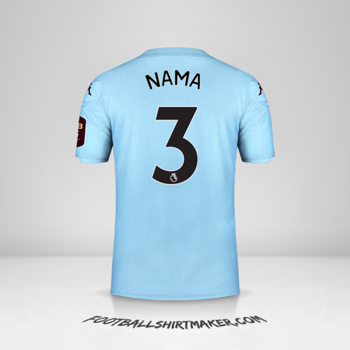Jersey Aston Villa FC 2019/20 Alternatif -  nama - 3