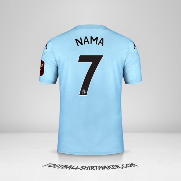 Jersey Aston Villa FC 2019/20 Alternatif -  nama - 7