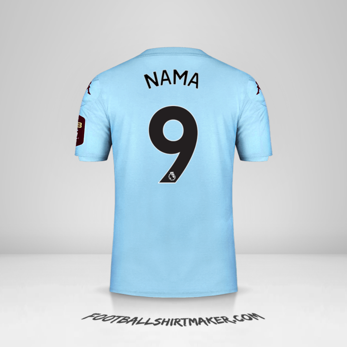 Jersey Aston Villa FC 2019/20 Alternatif -  nama - 9