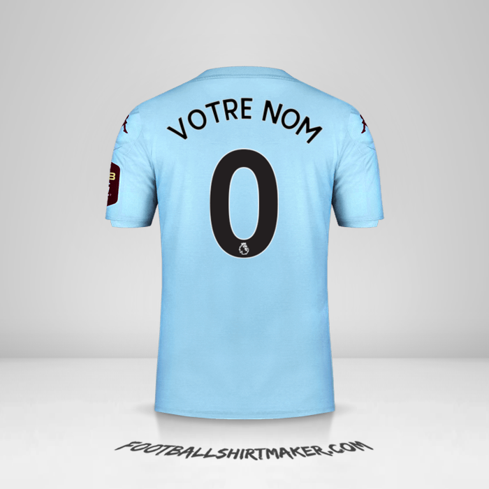Maillot Aston Villa FC 2019/20 II -  votre nom - 0