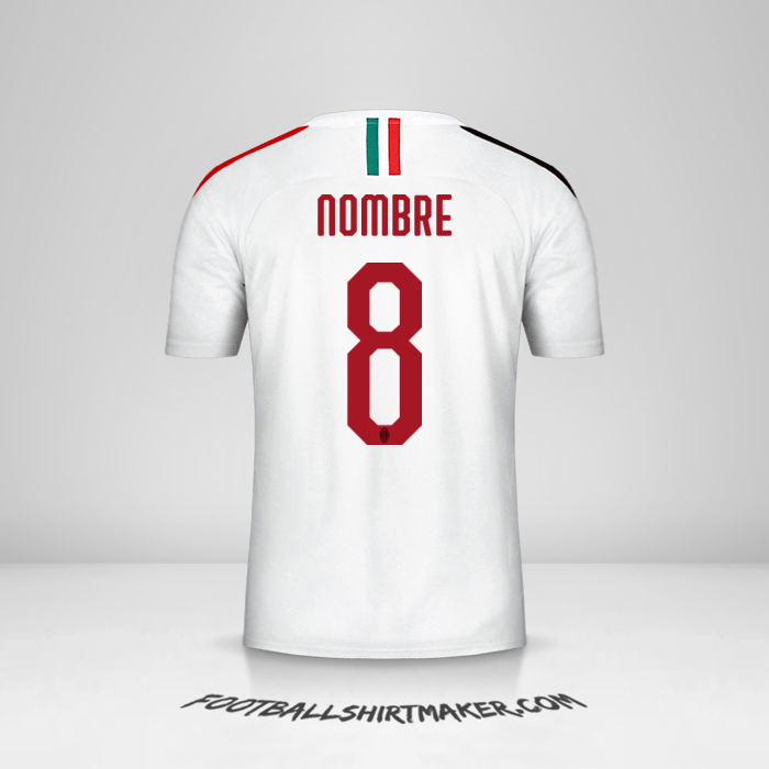 Camiseta AC Milan 2019/20 Visita -  nombre - 8